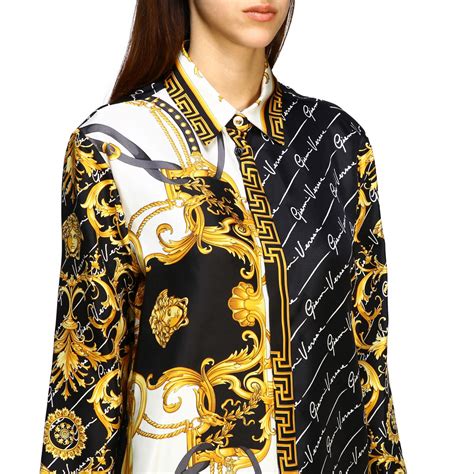 versace camisa mujer|Versace official online store.